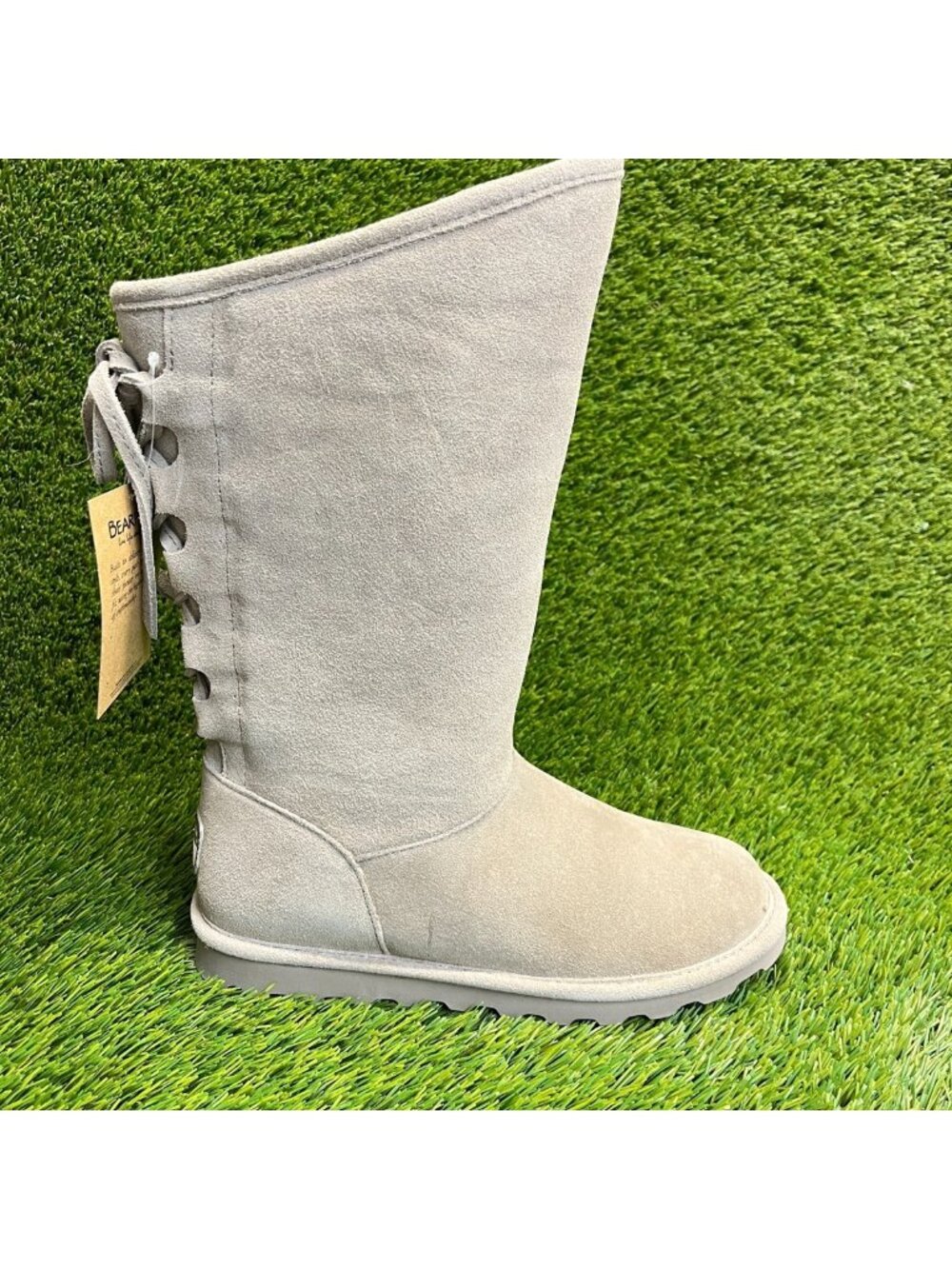 Bearpaw Phylly Womens Size 9‎ Stone Gray Classic Outdoor Suede Tall Winter Boots